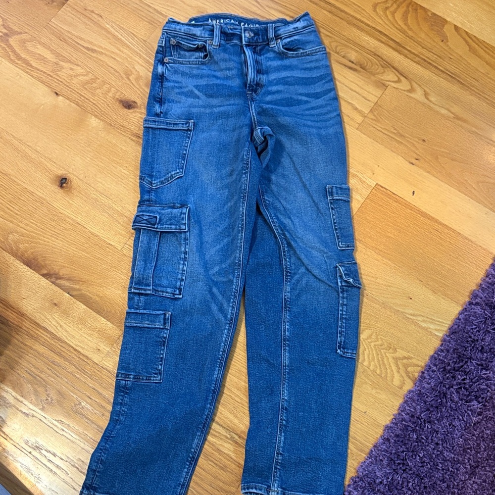 American Eagle Outfitters Men's Relaxed Blue Jeans